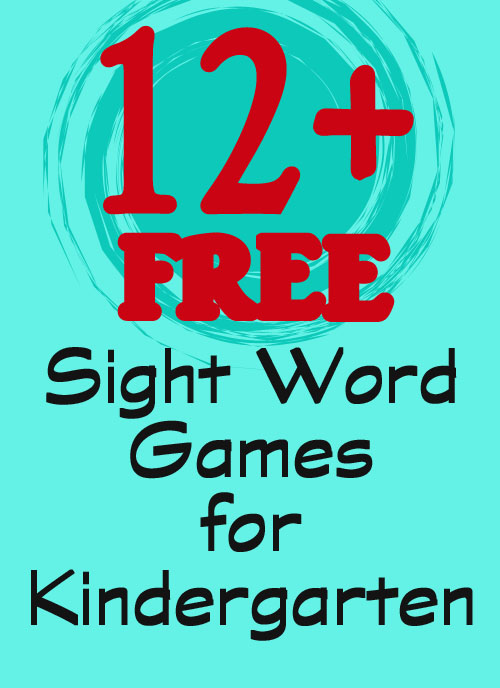 games a kindergarten word sight printable dozen  fun matching for games free sight Over and word