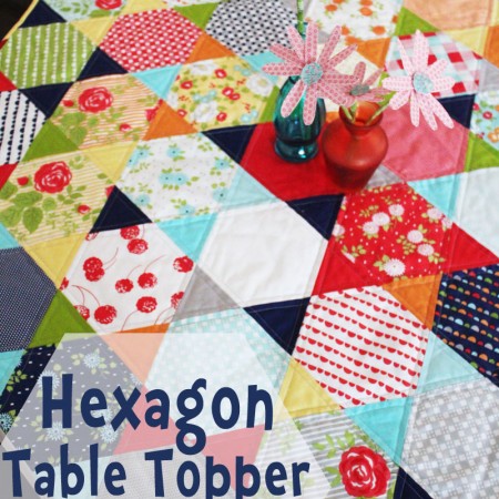 Hexagon Table Topper - with NO Y-seams!