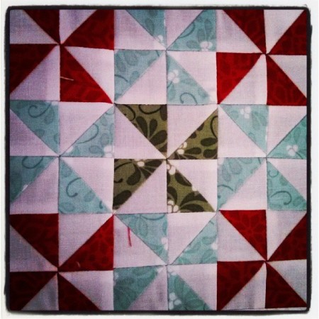 1 inch finished half square triangles