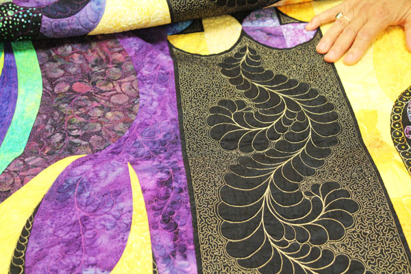 Quilting Feathers Class with Sharon Schamber - Always Expect Moore