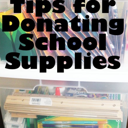 tips for donating school supplies