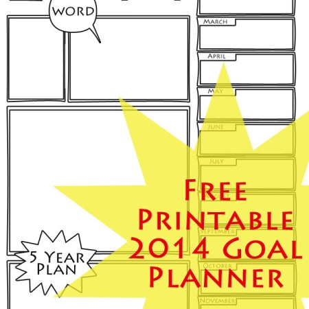 Free Printable 2014 Goal Planner