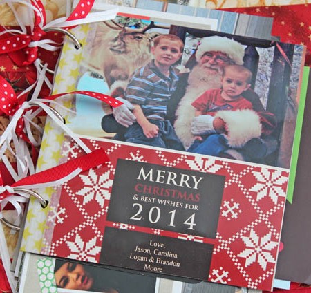 Store and Organize Christmas Cards in a cute book