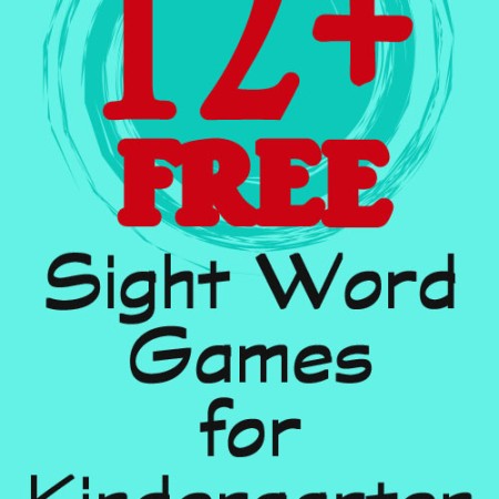 Over a dozen fun and free sight word games for kindergarten