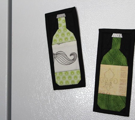 quilted refrigerator magnets