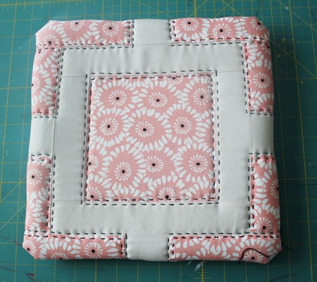 stitched foam quilt block