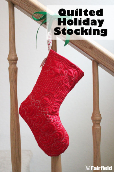 Fairfield Quilted Holiday Stocking