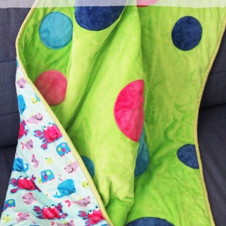 Polka Dot Double Cuddle Quilt