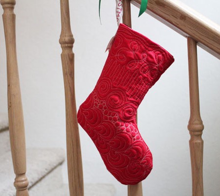 tie up holiday stocking