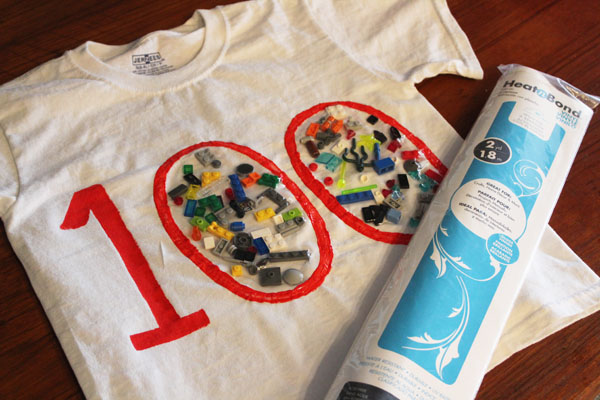 100 days of school best sale lego shirt