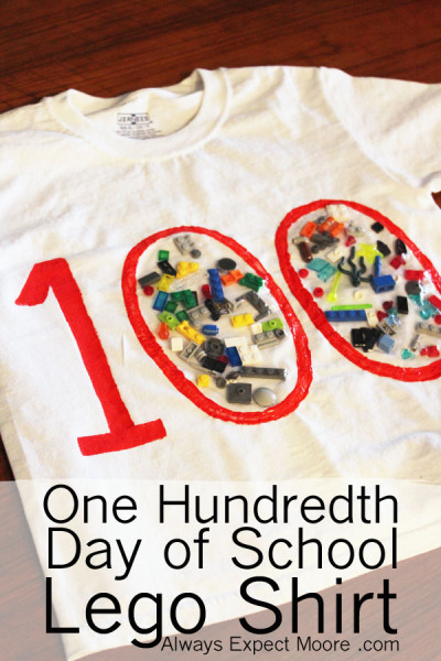 100th day of school lego shirt