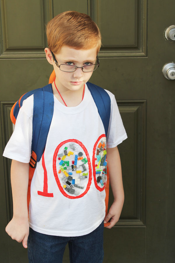 100th Day of School Lego Shirt Always Expect Moore