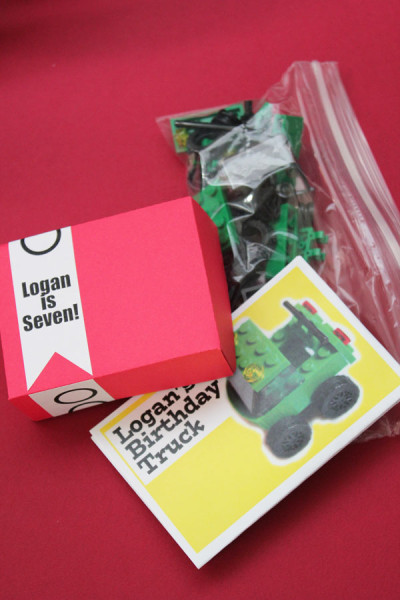 DIY Custom Lego Favors