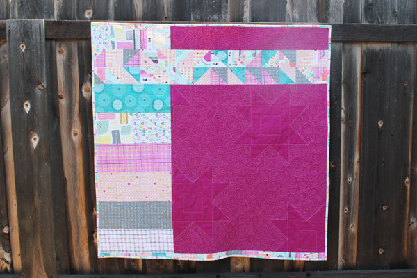 back of stardust quilt