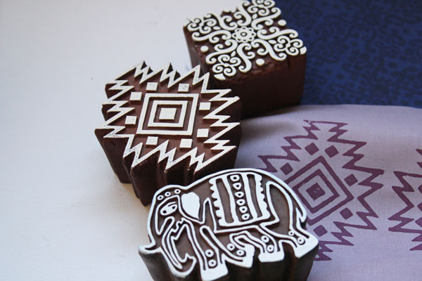 block stamps for fabric printing