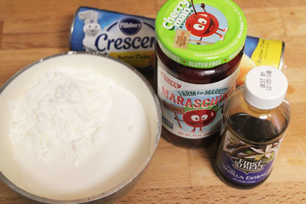 ingredients for cherry turnovers