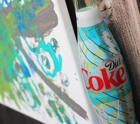 canvas inspired by Diet Coke