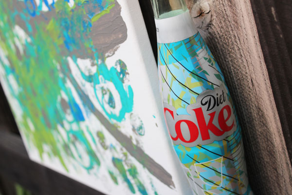 canvas inspired by Diet Coke