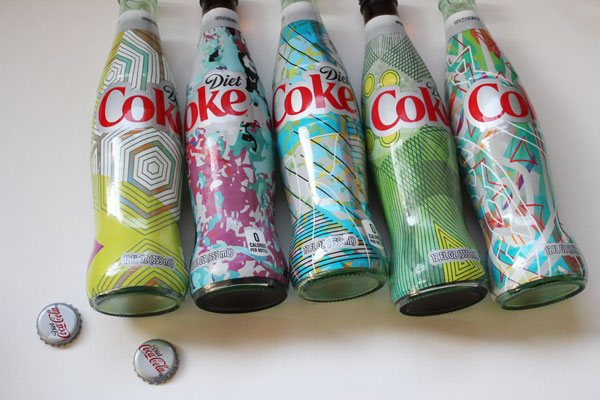 pick a design from the different Diet Coke bottles