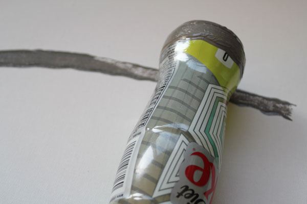 roll bottle across canvas