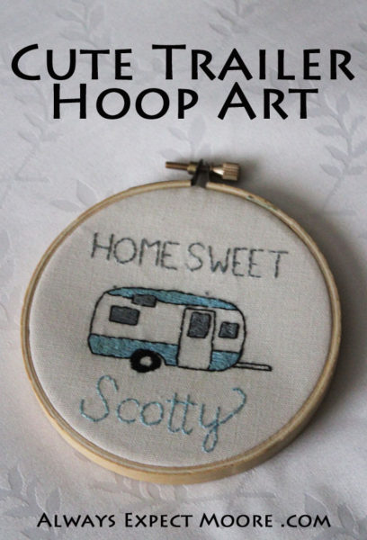 Cute Trailer Hoop Art