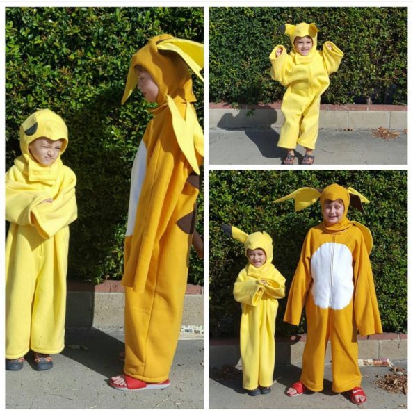 Pikachu and Raichu Costumes