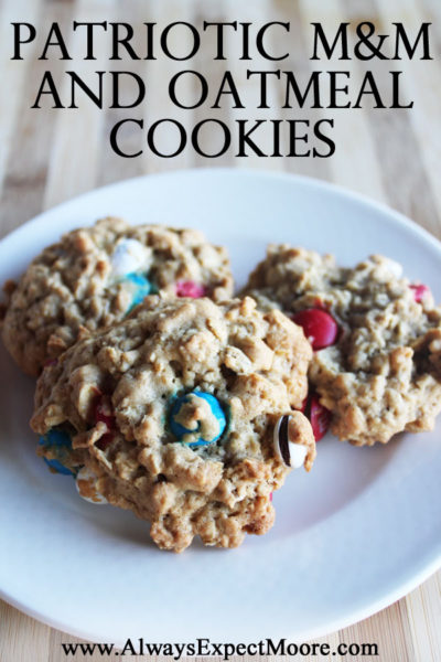 Patriotic MM and Oatmeal Cookies