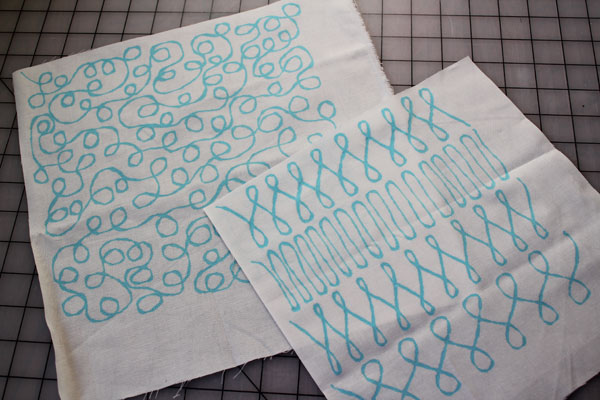 Free Motion Quilting Practice Designs