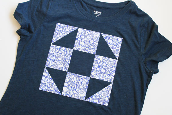 Simple DIY Quilt Block Tee