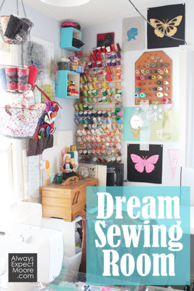 Don't think I'll ever get this organized! A girl can dream  Sewing room  storage, Sewing room inspiration, Craft room storage