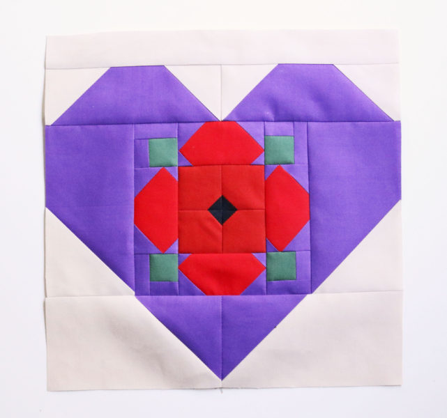 heart shaped pattern block