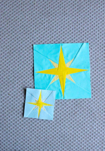 North Star Quilt Block - Free Foundation Paper Piecing Pattern
