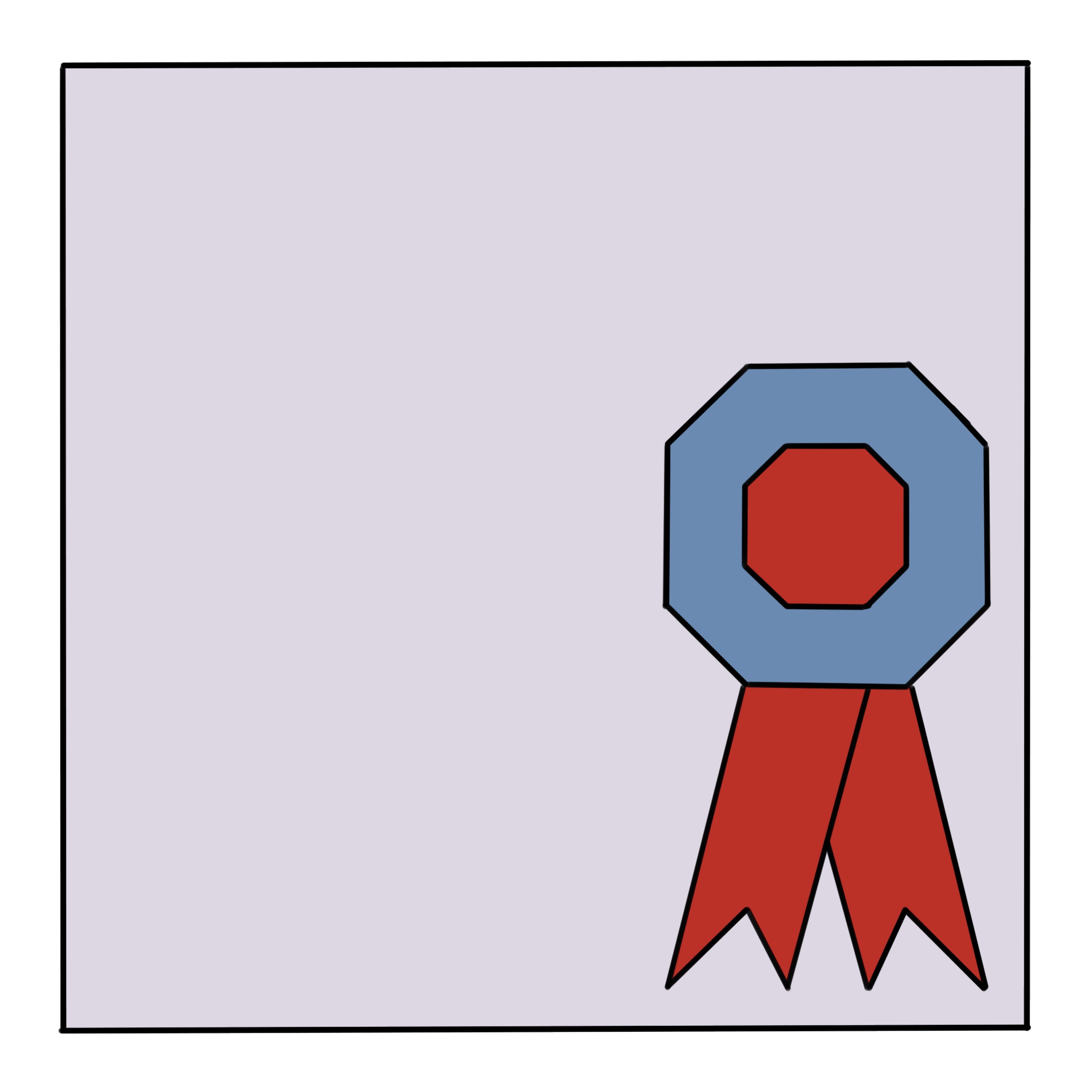 Award Ribbon Quilt Block