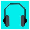 Headphones quilt block design