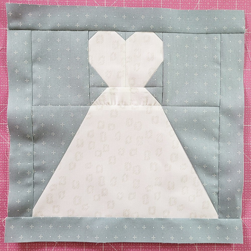 Wedding Dress Quilt Block Always Expect Moore