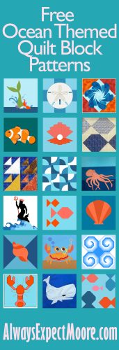 ocean themed pattern block promo graphic