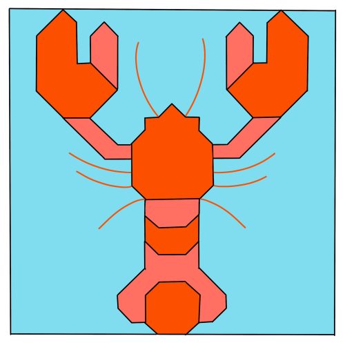 lobster pattern block