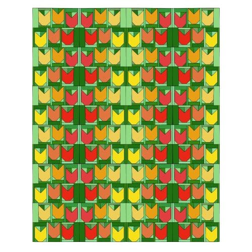 Tulip Farm Quilt Top 