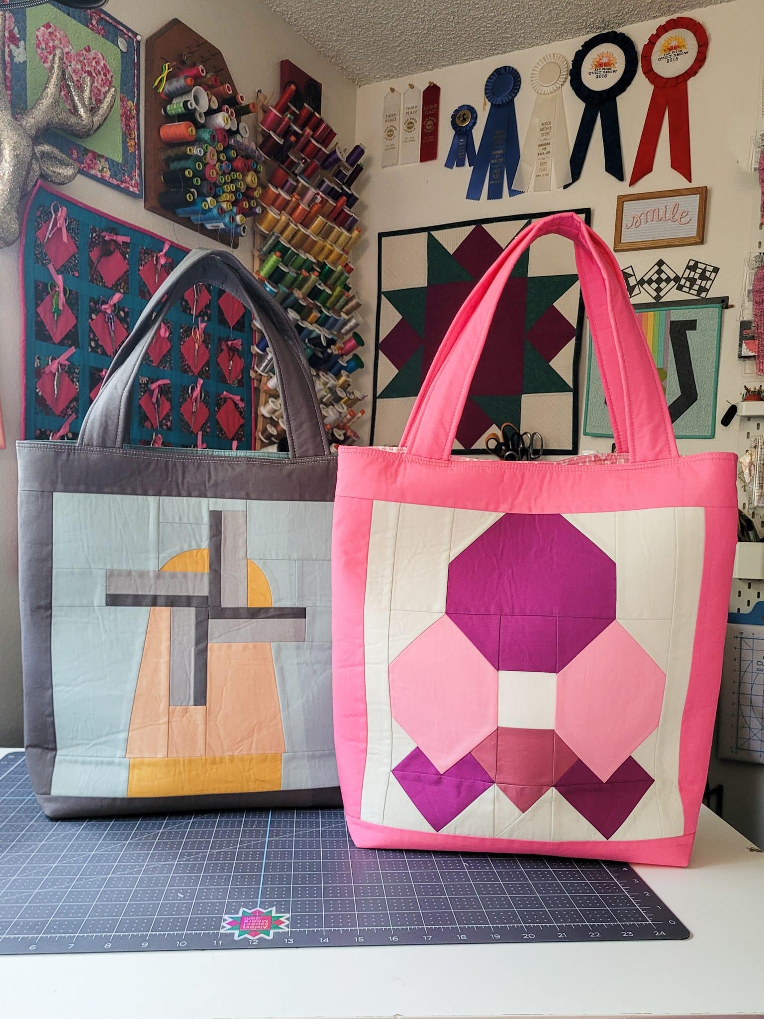 Sewlebrity Quilt Block Tote Always Expect Moore