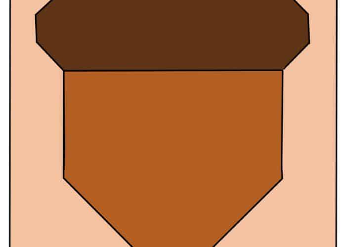 Acorn Quilt Block