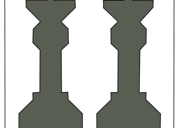 King and Queen Chess Pieces as Quilt blocks