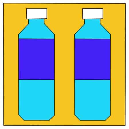 Water Bottles Quilt Block