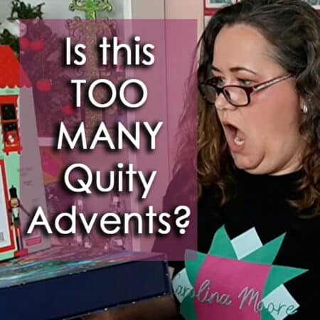 Is this too many quilty advents - falling stack of advent calendars